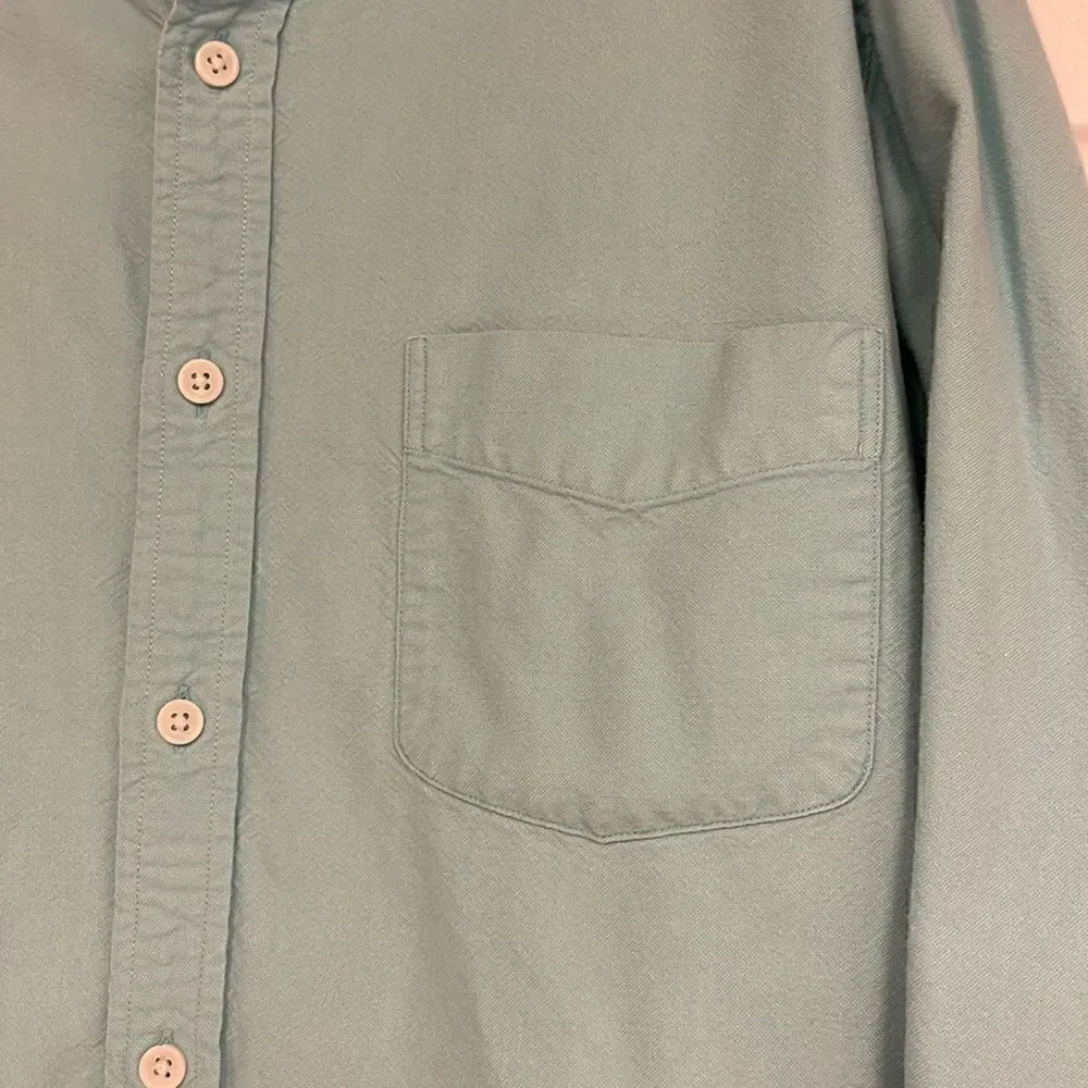 J Crew button down cotton shirt, men’s large, light blue